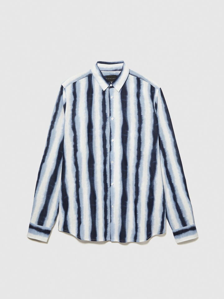 Slim fit printed shirt - men's slim fit shirts - Multi-color | Sisley image number 6